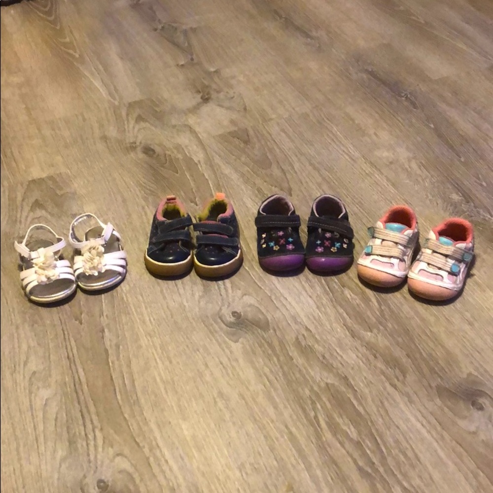 Lot of four (4) infant shoes- size 3 and 3.5